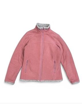 Guide Series Pink Fair Isle Fleece Jacket Size Large